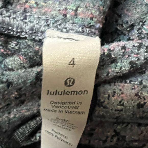 Lululemon Ready to Rulu Jogger Crop Neon Tweed Jacquard Battleship Size 4 - Picture 3 of 6